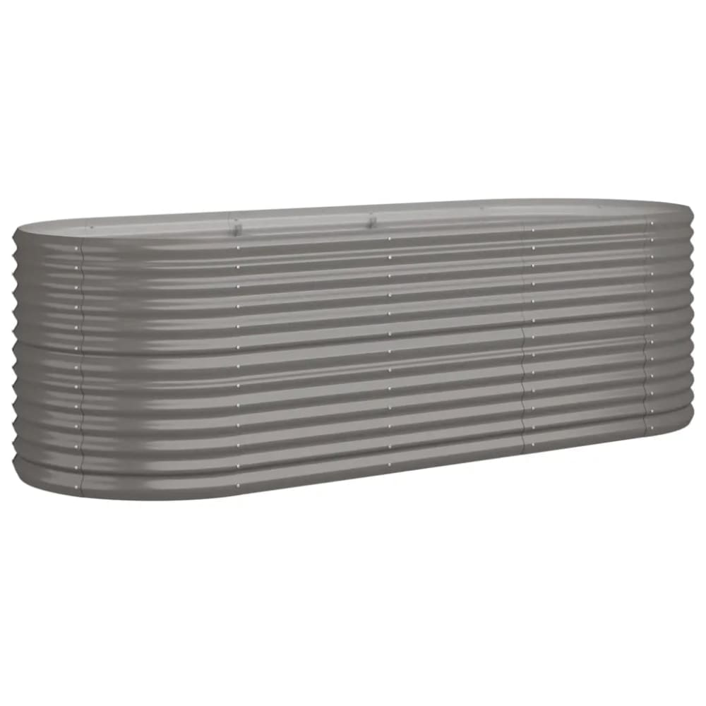 Lit surélevé de jardin grise 224 x 80 x 68 cm Lit surélevé de jardin grise 224 x 80 x 68 cm