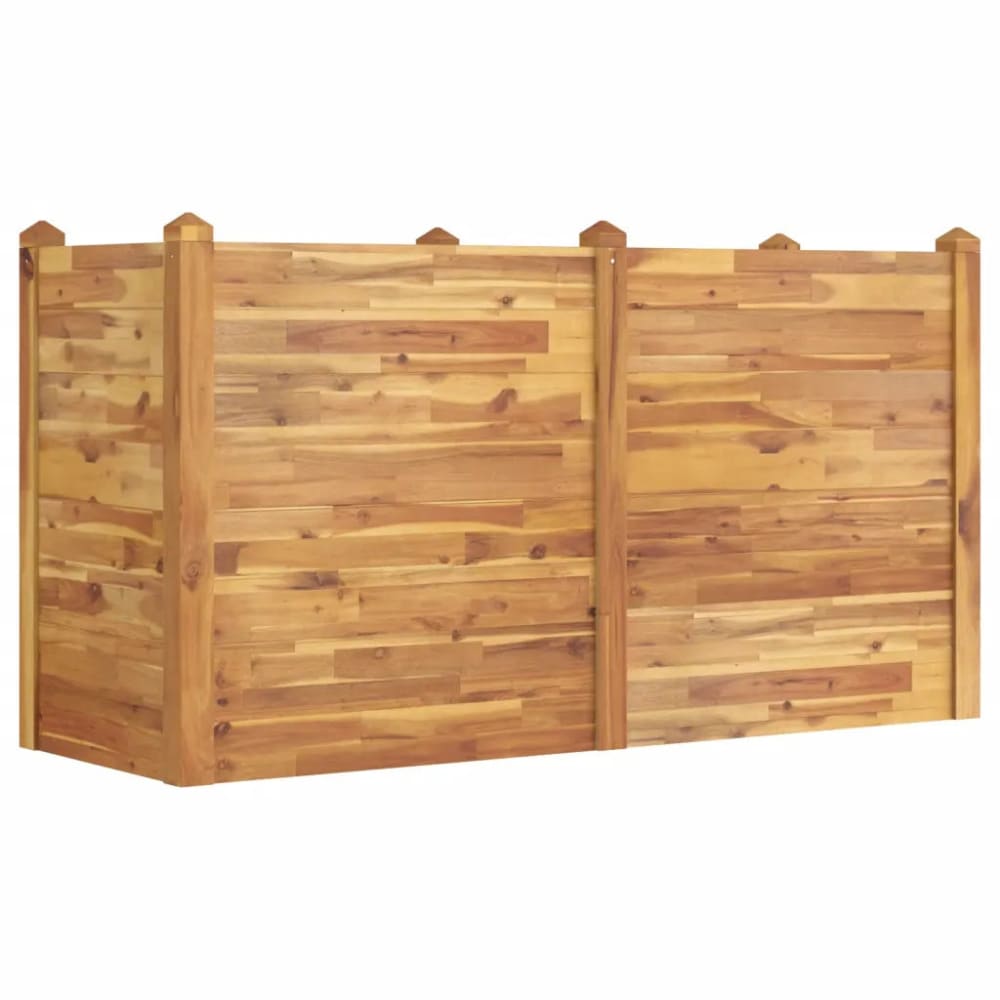 Lit surélevé de jardin bois marron 160 x 60 x 84 cm Lit surélevé de jardin bois marron 160 x 60 x 84 cm