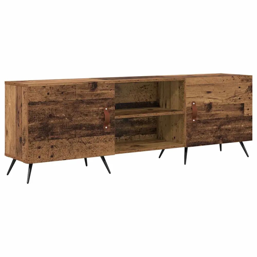 Meuble tv rectangulaire moderne bois marron 150 x 30 x 50 cm Meuble tv rectangulaire moderne bois marron 150 x 30 x 50 cm