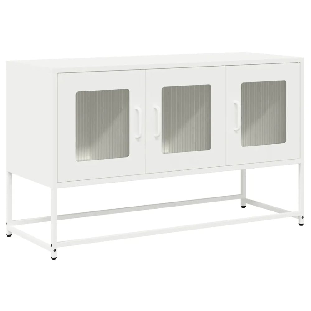 Meuble tv multifonctionnel rangement blanc 100.5 x 39 x 60.5 cm Meuble tv multifonctionnel rangement blanc 100.5 x 39 x 60.5 cm