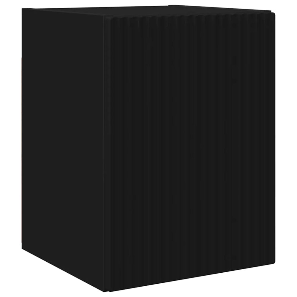 Meuble tv mural moderne bois marron 30 x 31 x 40 cm