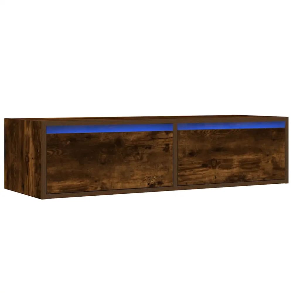Meuble tv mural moderne bois beige 100 x 35.5 x 25 cm Meuble tv mural moderne bois beige 100 x 35.5 x 25 cm