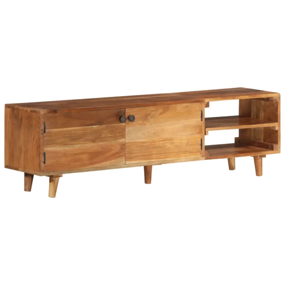 Meuble tv moderne en bois marron 140 x 30 x 40 cm Meuble tv moderne en bois marron 140 x 30 x 40 cm