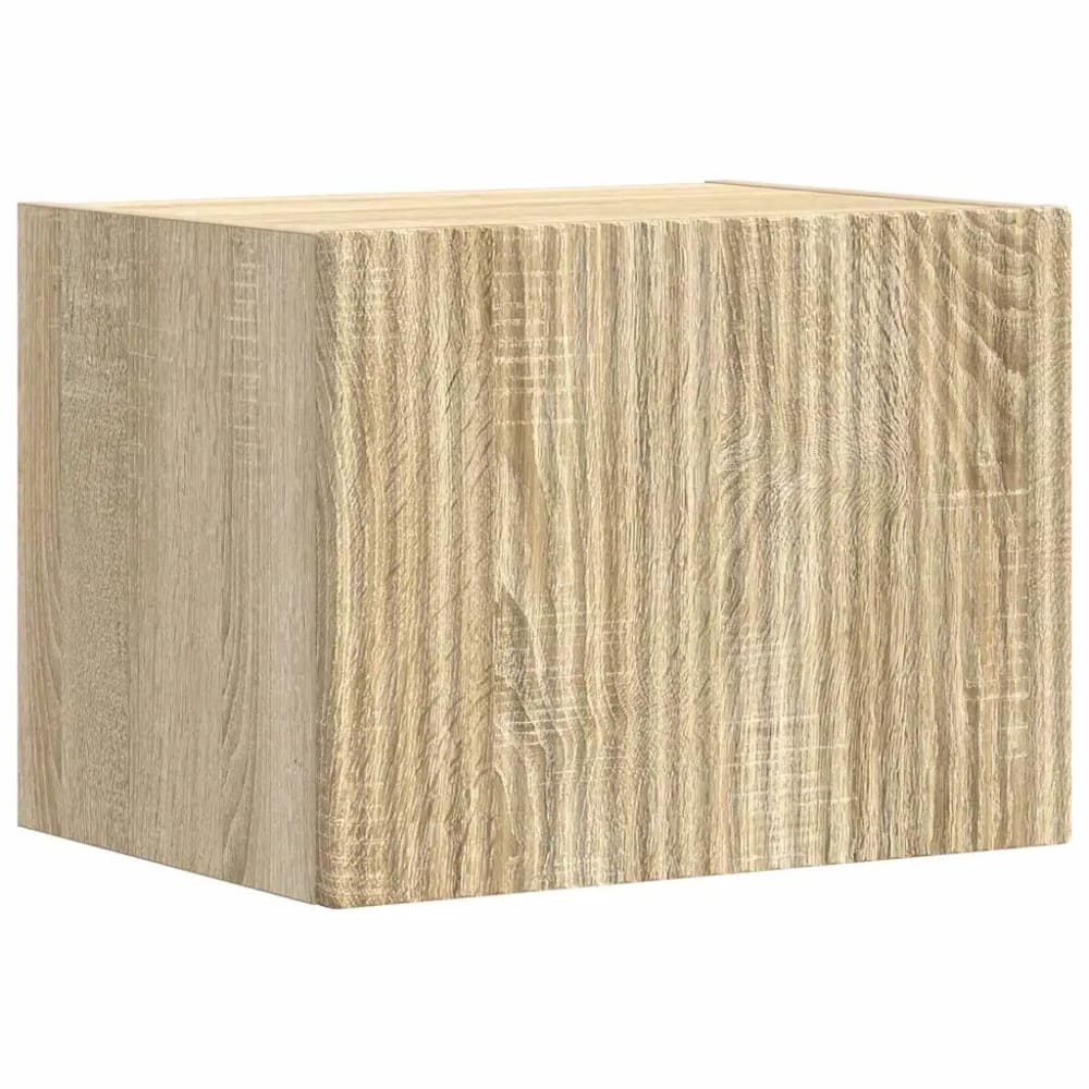 Meuble tv mural moderne bois marron 39 x 31 x 29.5 cm Meuble tv mural moderne bois marron 39 x 31 x 29.5 cm