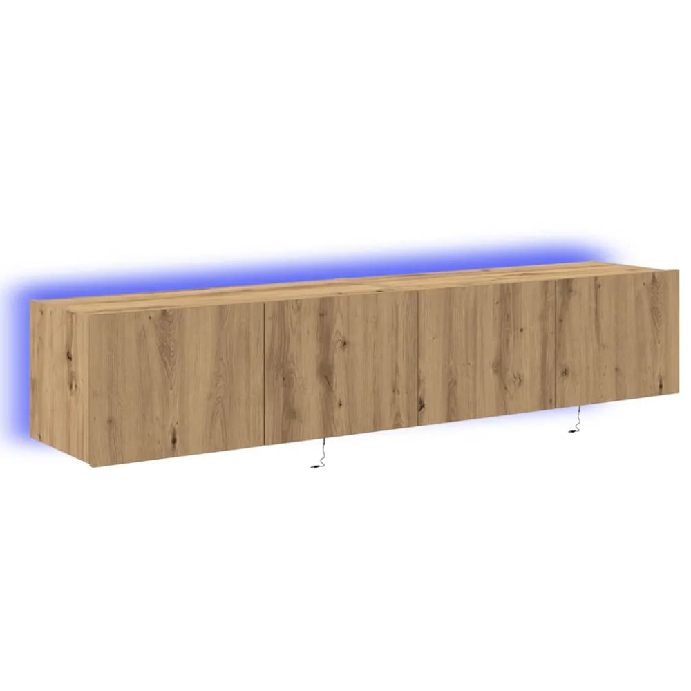 Meuble tv mural moderne bois beige 80 x 35 x 31 cm Meuble tv mural moderne bois beige 80 x 35 x 31 cm
