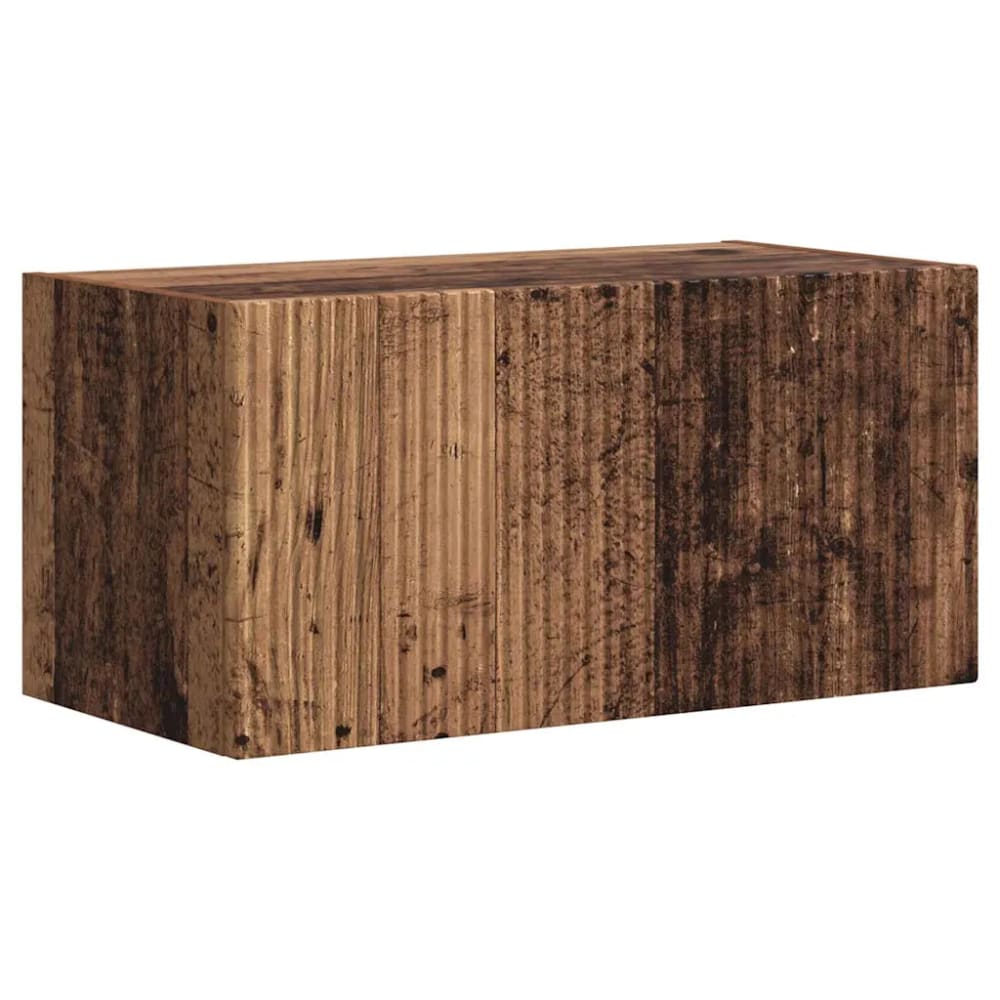 Meuble tv mural moderne bois marron 60 x 31 x 29.5 cm Meuble tv mural moderne bois marron 60 x 31 x 29.5 cm