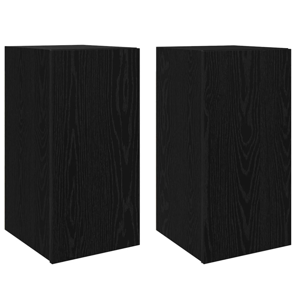 Lot de 2 meubles bois beige 60 x 30 x 30 cm Lot de 2 meubles bois beige 60 x 30 x 30 cm