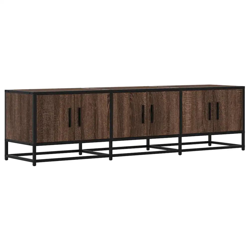 Meuble tv industriel avec bois marron 150 x 35 x 41 cm Meuble tv industriel avec bois marron 150 x 35 x 41 cm