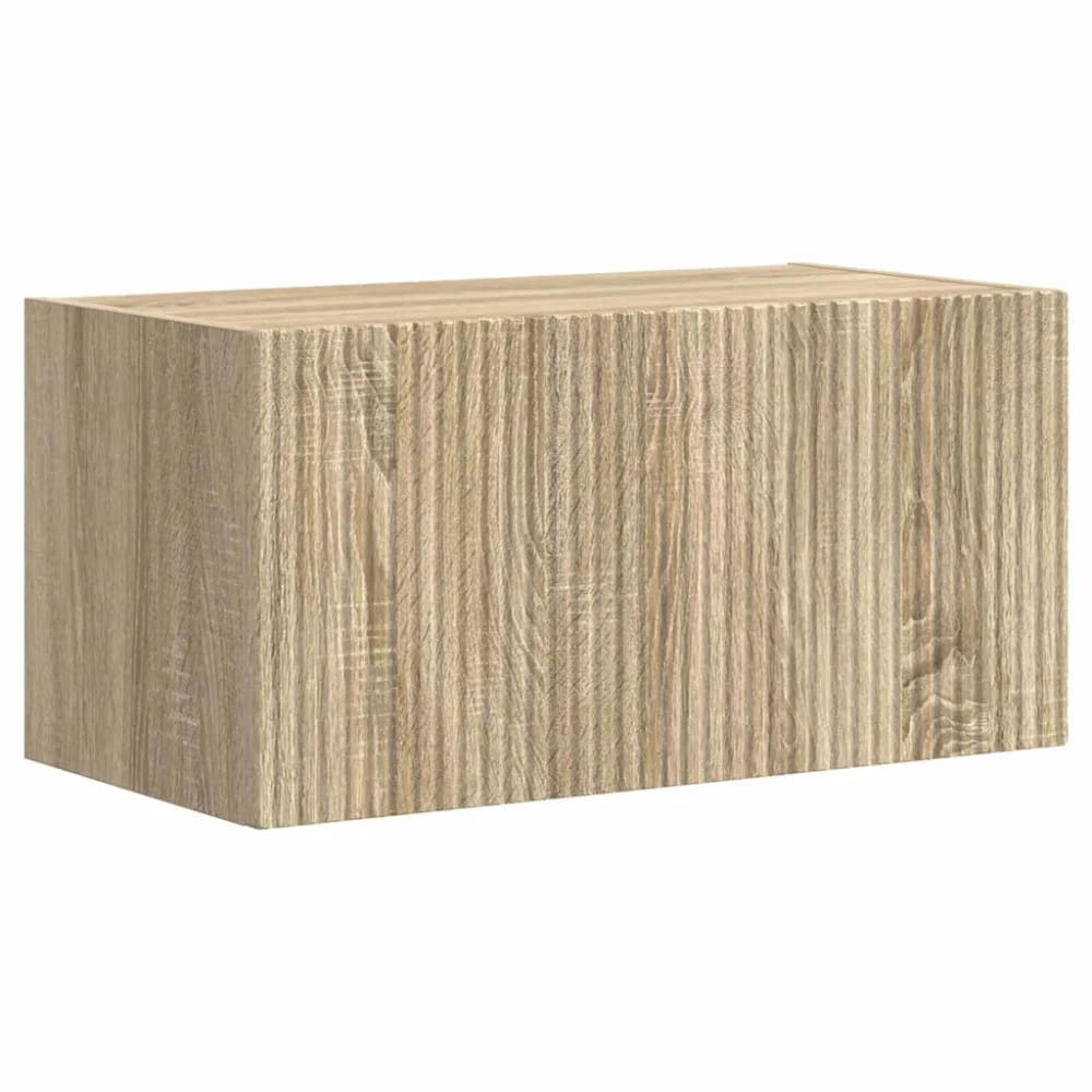 Meuble tv mural moderne bois marron 60 x 31 x 29.5 cm Meuble tv mural moderne bois marron 60 x 31 x 29.5 cm