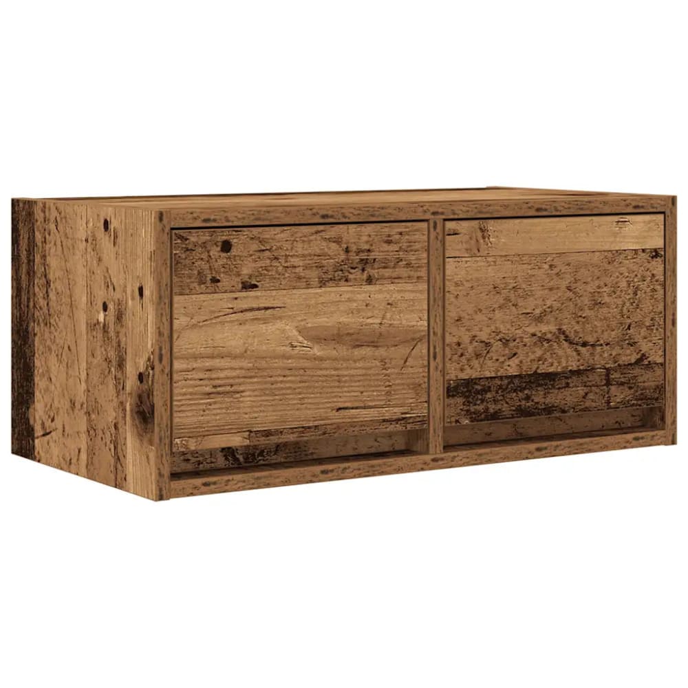 Meuble tv mural design bois marron 60 x 31 x 25.5 cm Meuble tv mural design bois marron 60 x 31 x 25.5 cm