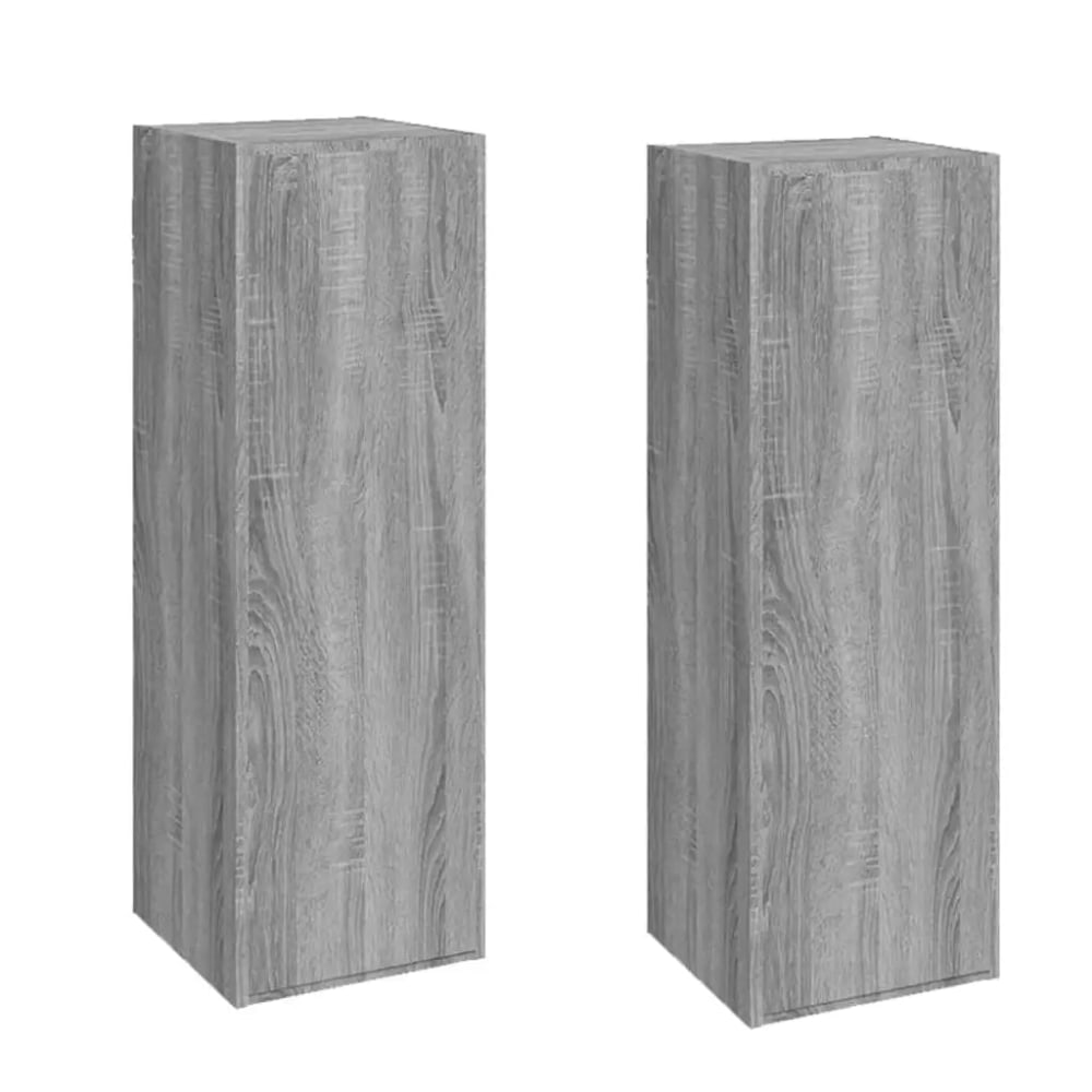 Lot de 2 meubles bois marron 30.5 x 30 x 90 cm Lot de 2 meubles bois marron 30.5 x 30 x 90 cm