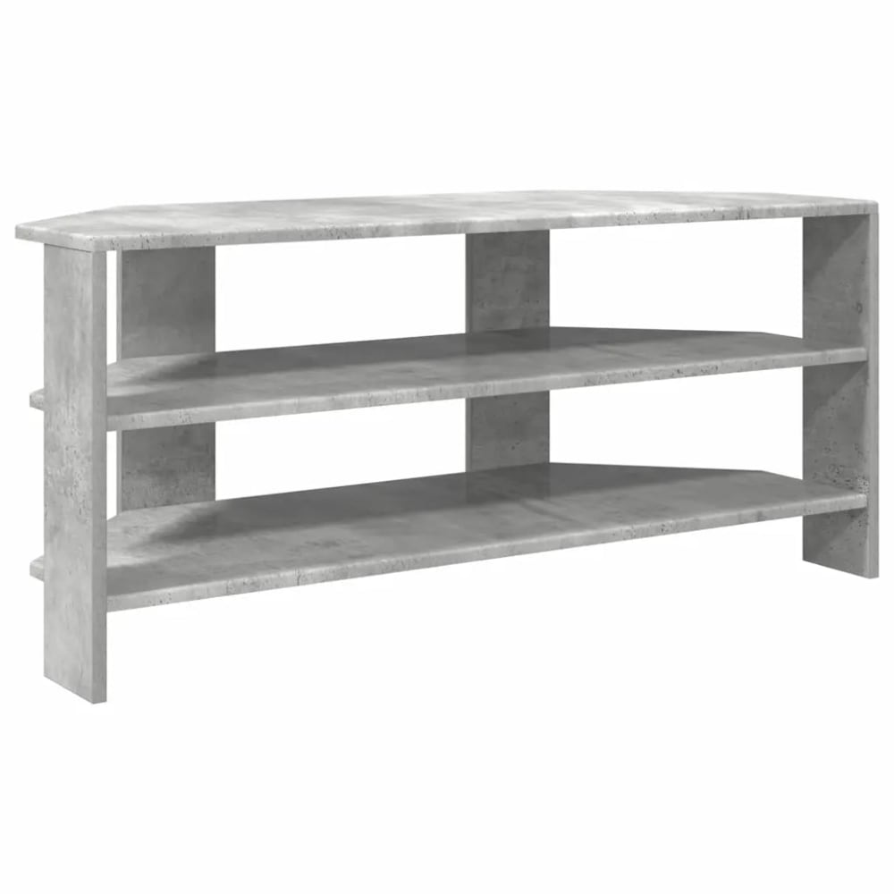 Meuble tv d'angle moderne bois marron 102 x 40.5 x 45 cm