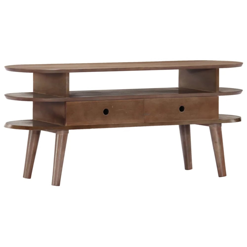 Meuble tv 110 x bois marron 110 x 35 x 50 cm Meuble tv 110 x bois marron 110 x 35 x 50 cm