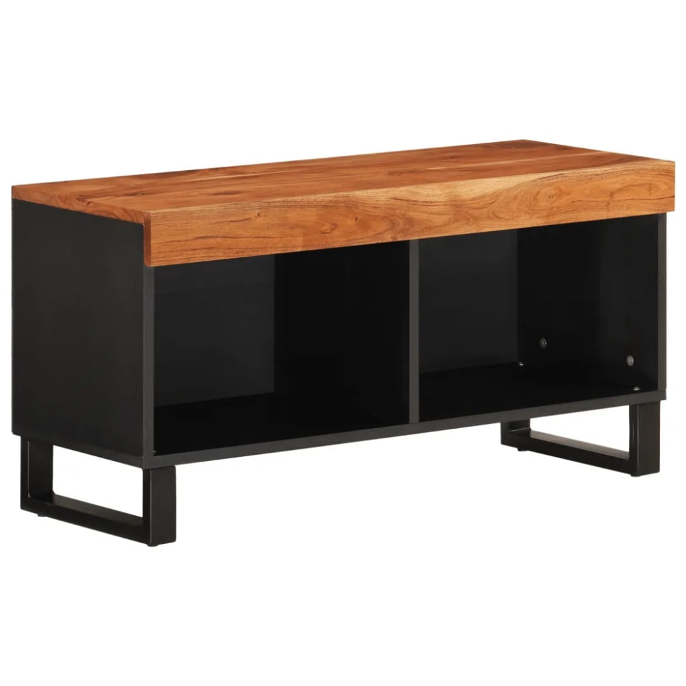 Meuble tv industriel charme bois marron 85 x 33 x 43.5 cm Meuble tv industriel charme bois marron 85 x 33 x 43.5 cm