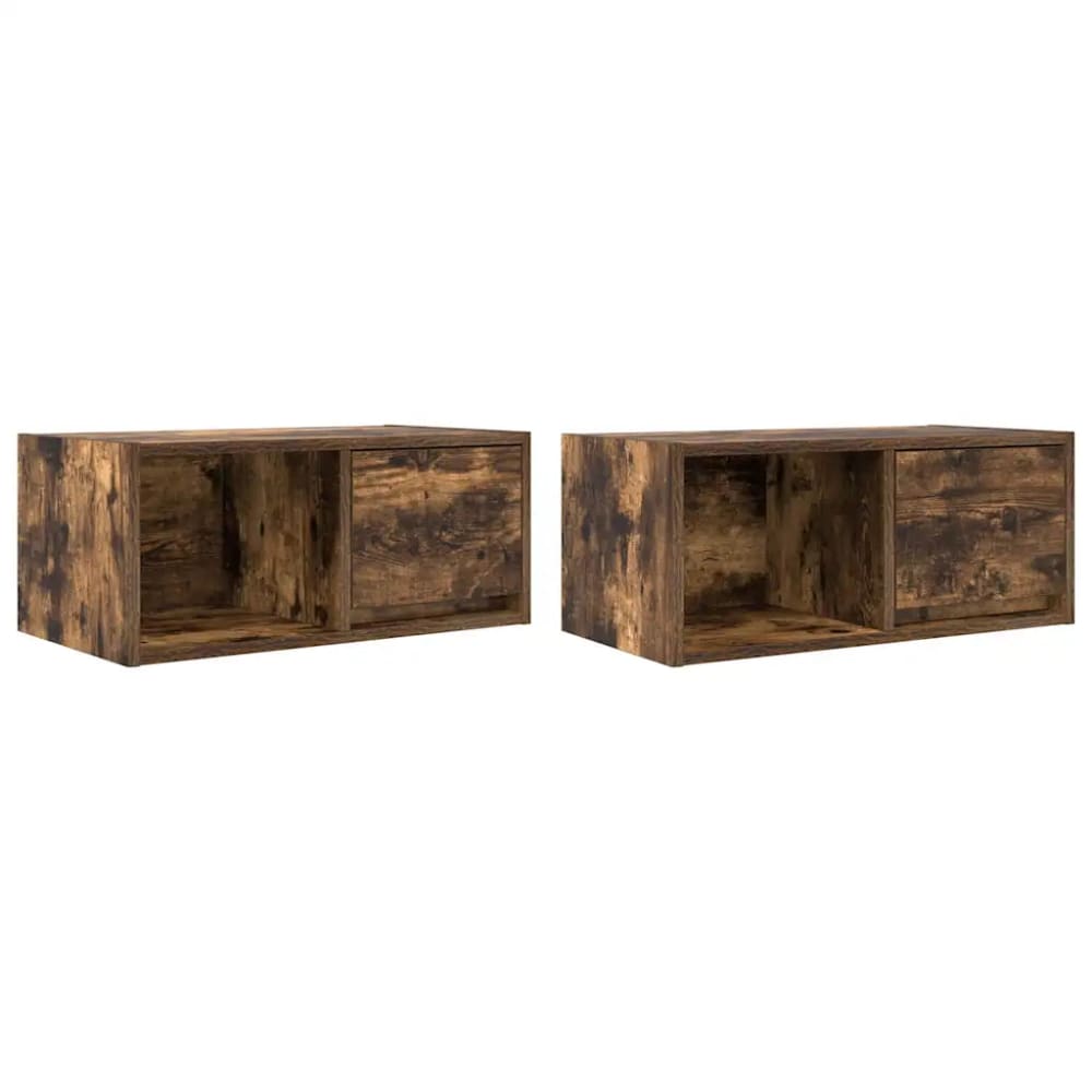Lot de 2 meubles beige 60 x 31 x 25.5 cm Lot de 2 meubles beige 60 x 31 x 25.5 cm