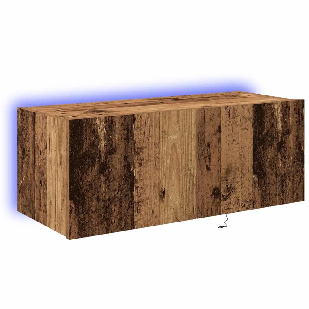 Meuble tv mural moderne bois marron 80 x 35 x 31 cm Meuble tv mural moderne bois marron 80 x 35 x 31 cm