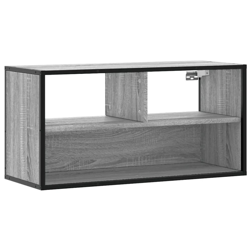 Meuble tv mural moderne bois marron 80 x 31 x 39.5 cm Meuble tv mural moderne bois marron 80 x 31 x 39.5 cm