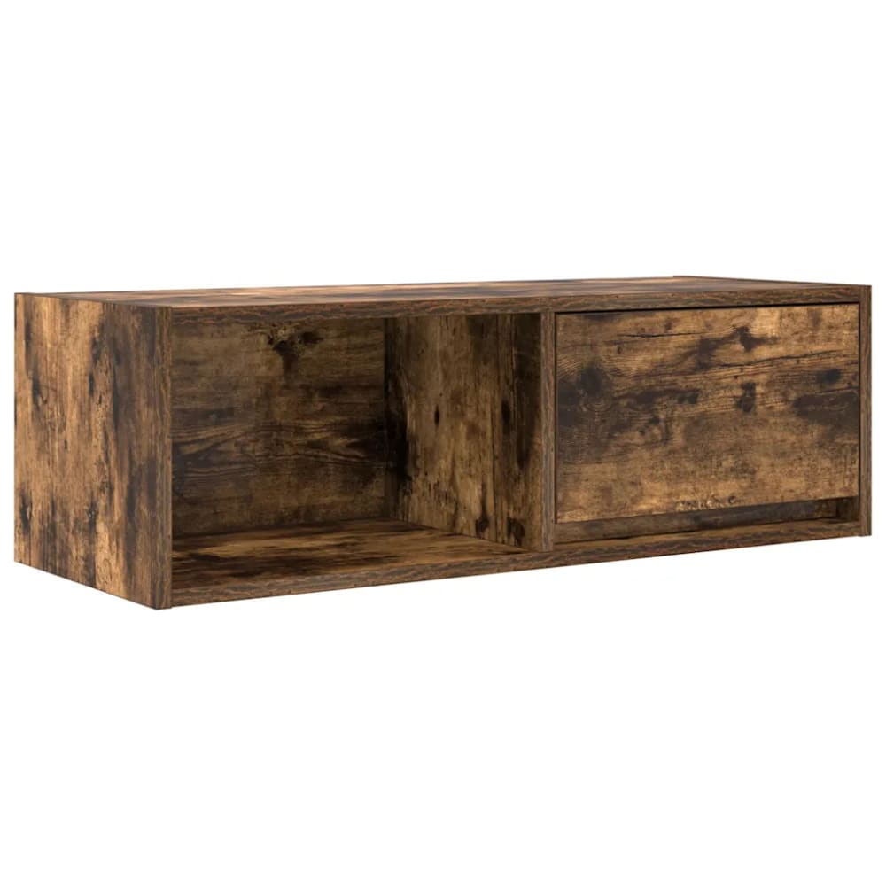 Meuble tv mural minimaliste bois beige 80 x 31 x 25.5 cm Meuble tv mural minimaliste bois beige 80 x 31 x 25.5 cm