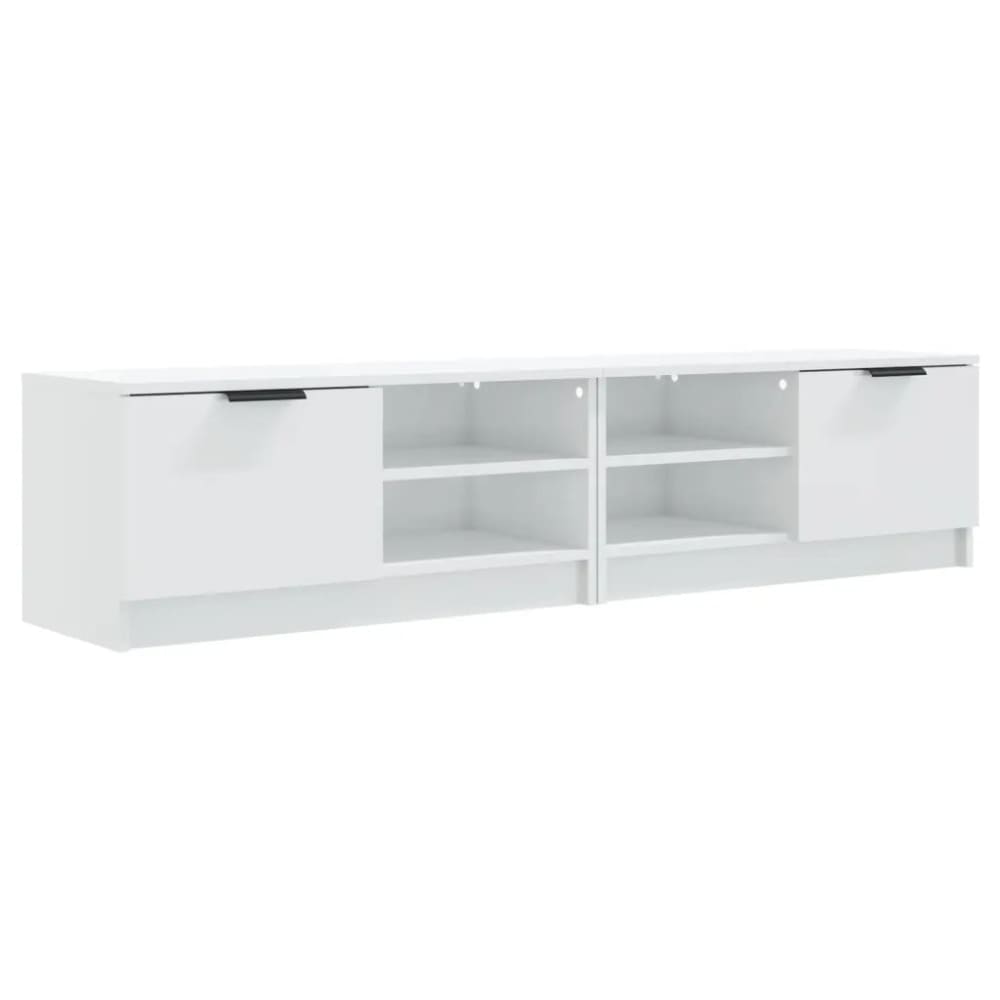 Lot de 2 meubles bois blanc 80 x 35 x 36.5 cm Lot de 2 meubles bois blanc 80 x 35 x 36.5 cm