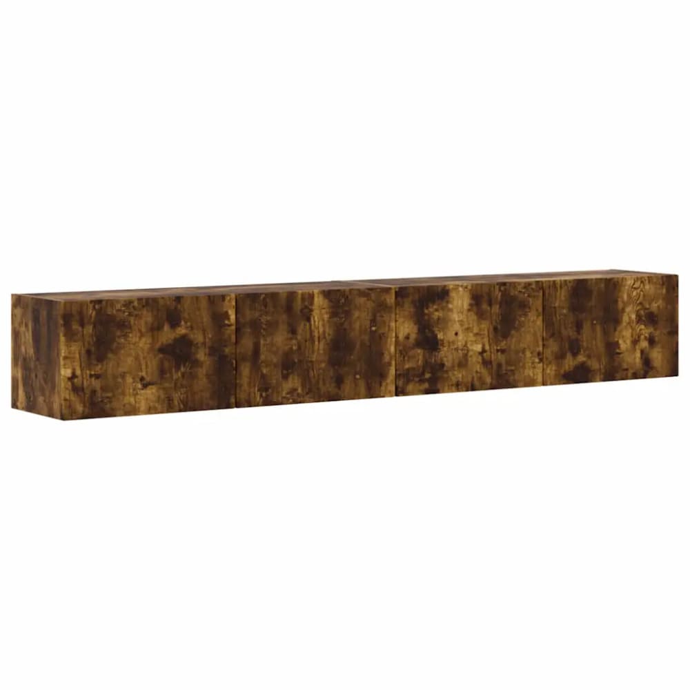 Lot de 2 meubles bois beige 98 x 31 x 29.5 cm