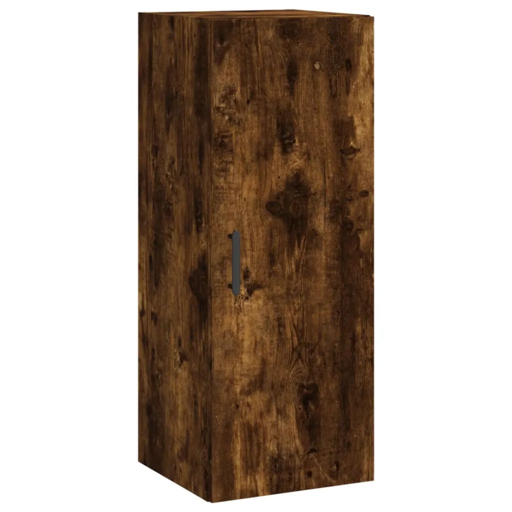 Armoire murale chêne fumé bois beige 34.5 x 34 x 90 cm