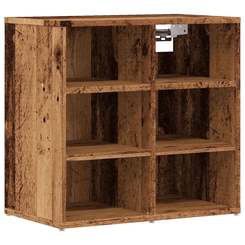 Armoire à chaussures vintage bois marron 52 x 30 x 50 cm Armoire à chaussures vintage bois marron 52 x 30 x 50 cm
