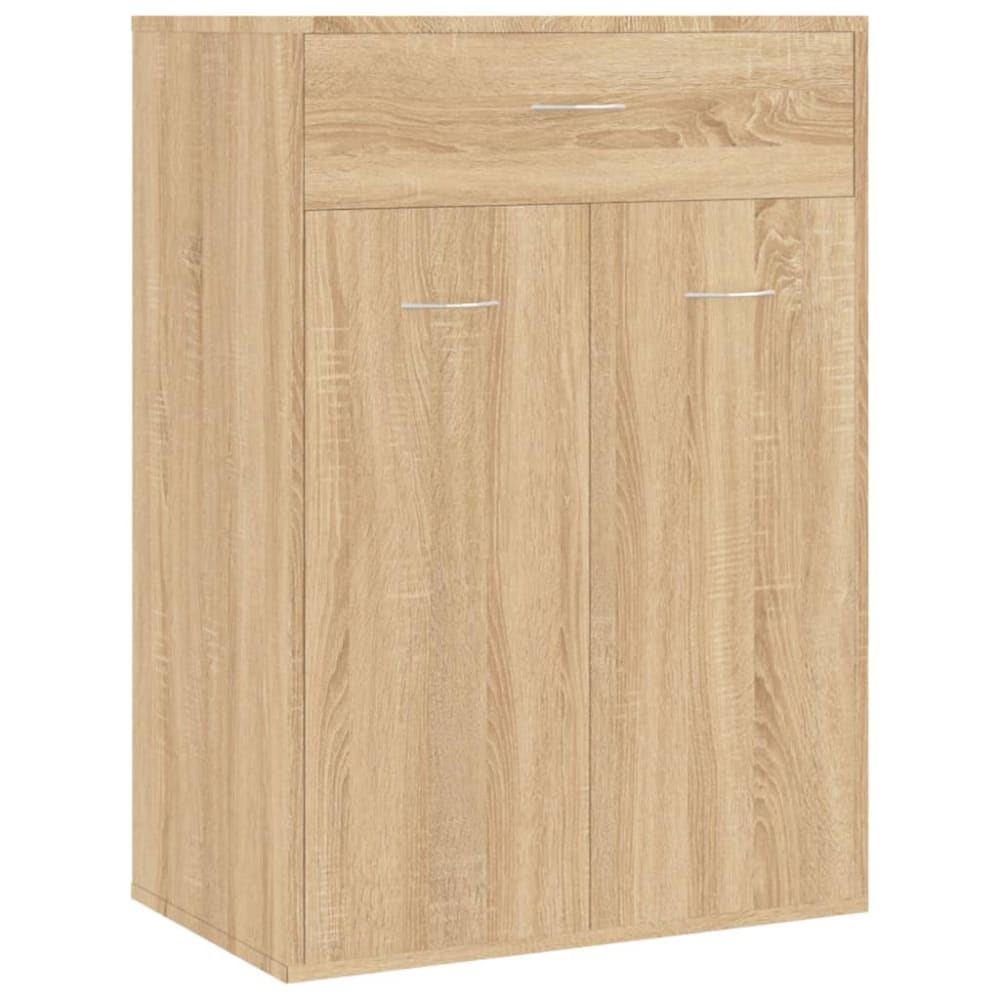 Armoire à chaussures range bois marron 60 x 35 x 84 cm