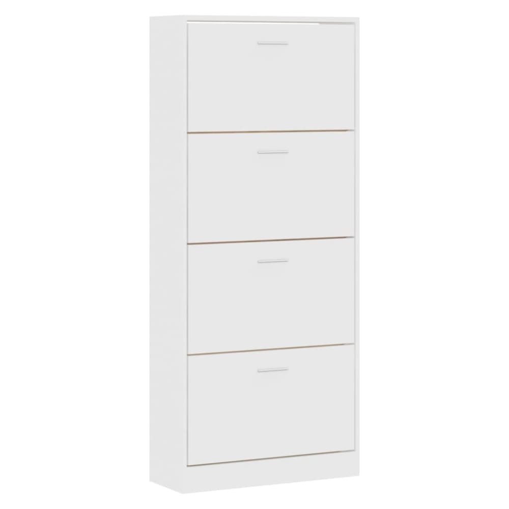 Armoire à chaussures range bois blanche 63 x 24 x 147 cm Armoire à chaussures range bois blanche 63 x 24 x 147 cm