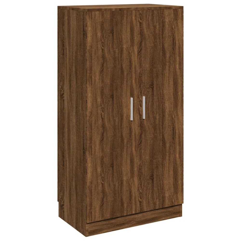 Armoire à chaussures chêne bois beige 55 x 35 x 108 cm