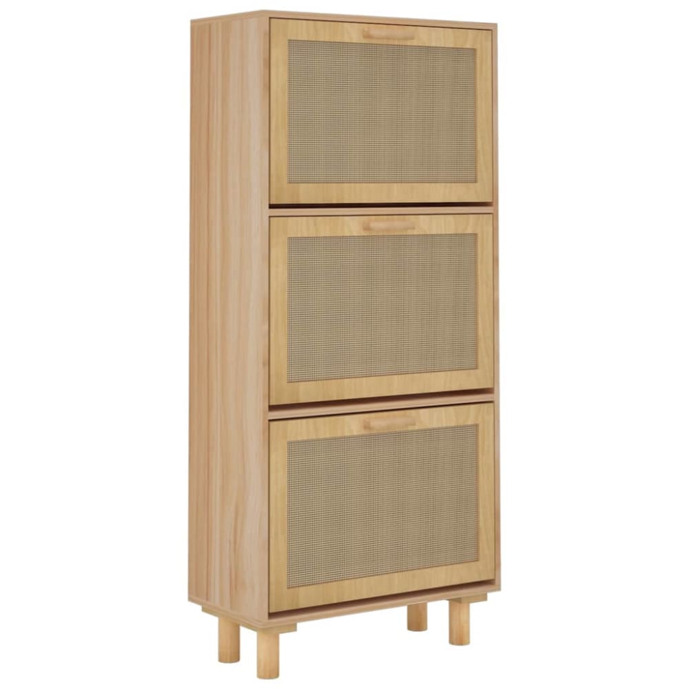 Armoire à chaussures range bois marron 52 x 25 x 115 cm Armoire à chaussures range bois marron 52 x 25 x 115 cm