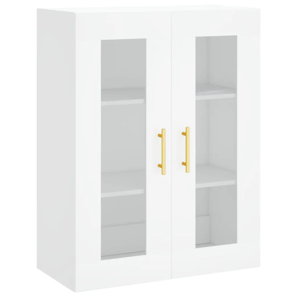 Armoire murale blanche design bois blanche 69.5 x 34 x 90 cm Armoire murale blanche design bois blanche 69.5 x 34 x 90 cm