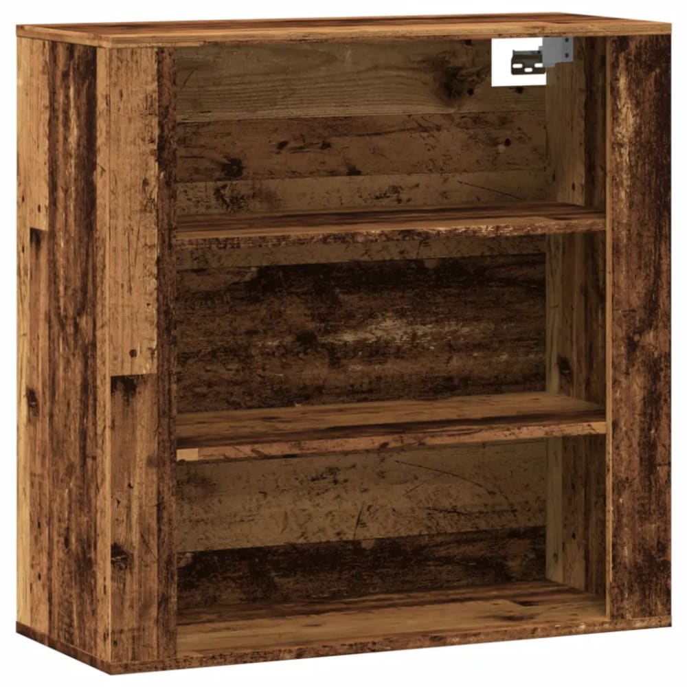 Armoire murale pratique rangement bois marron 80 x 33 x 80 cm Armoire murale pratique rangement bois marron 80 x 33 x 80 cm