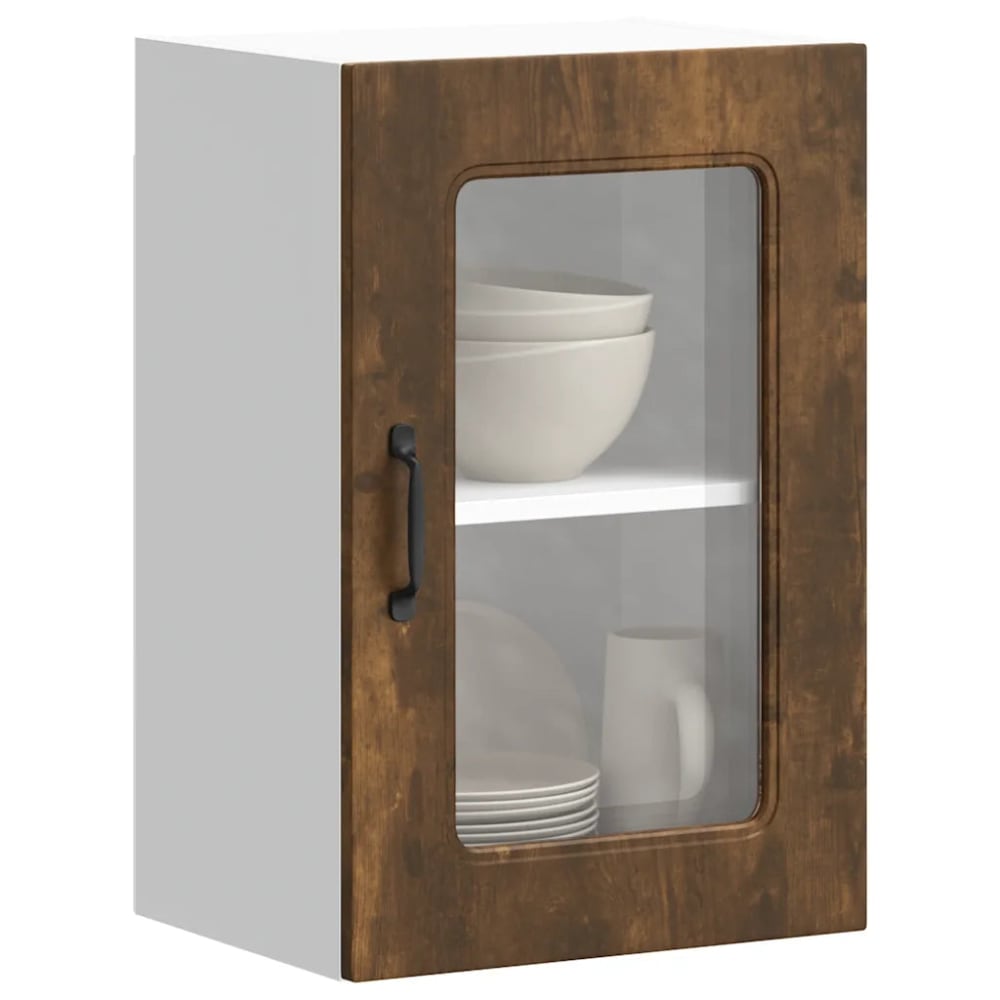 Armoire murale cuisine rangement bois beige 40 x 31 x 60 cm