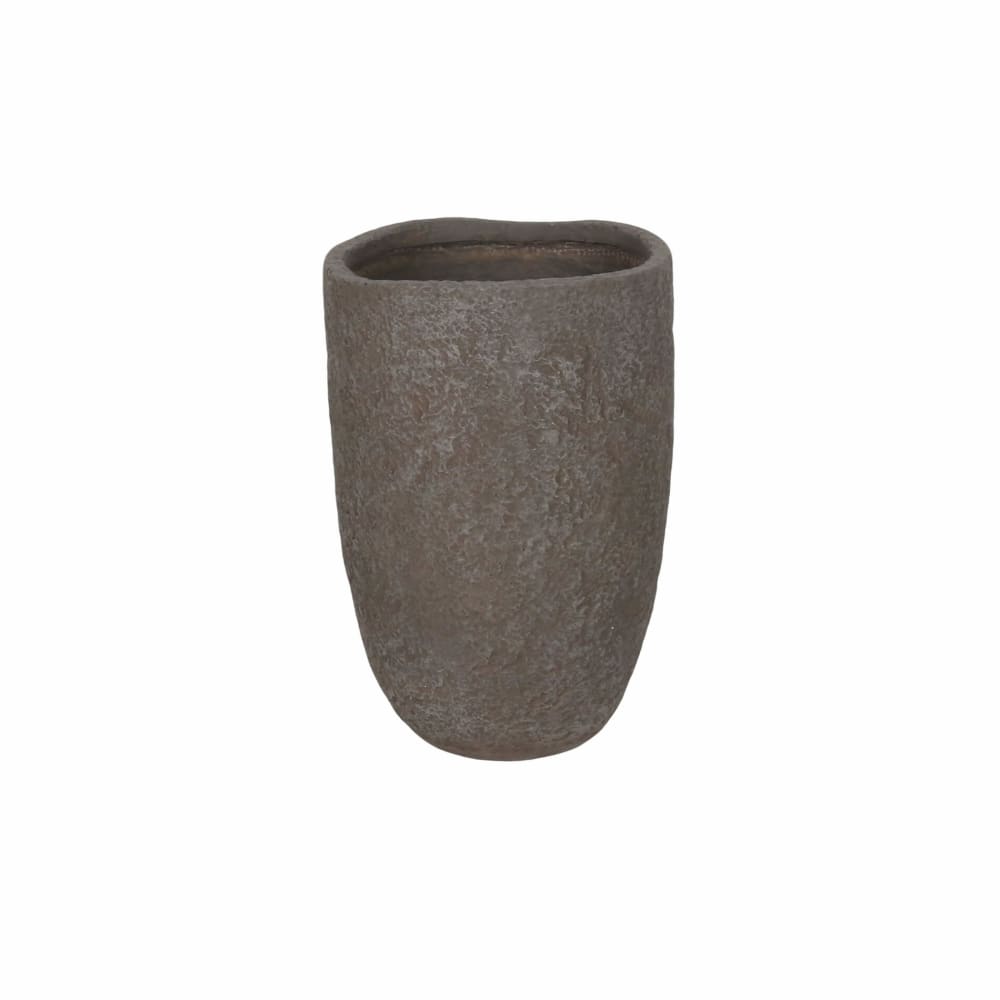 Vase pour fleurs d’intérieur en MGO marron 42,5x29x29 Vase pour fleurs d’intérieur en MGO marron 42,5x29x29