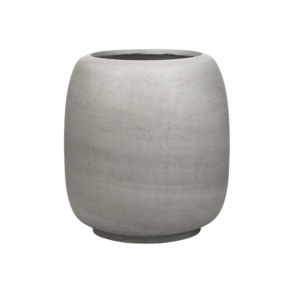 Vase pour fleurs d’intérieur en MGO gris 37x32,5x32,5 Vase pour fleurs d’intérieur en MGO gris 37x32,5x32,5