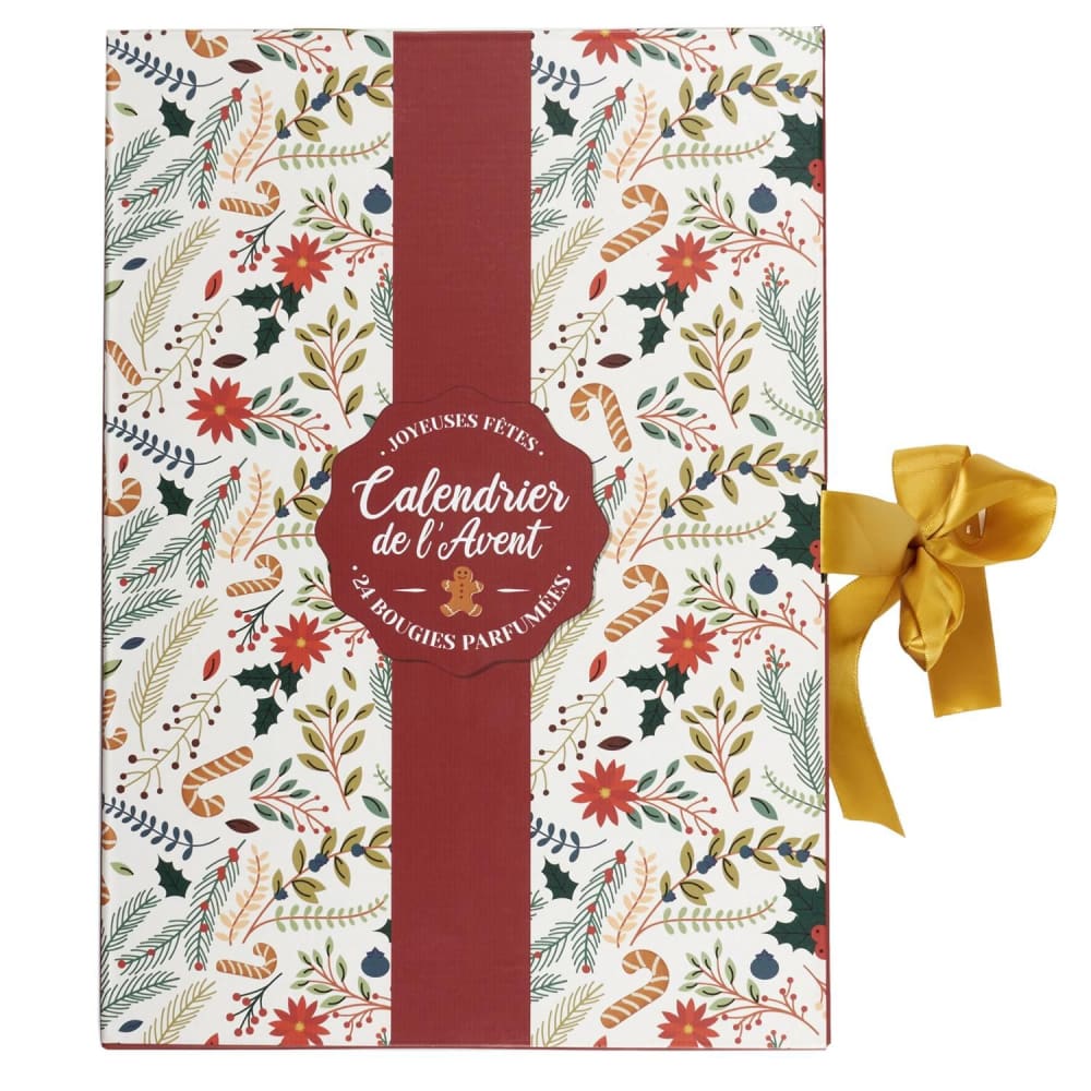 Calendrier de l'avent 24 bougies parfumées de noël multicolore Calendrier de l'avent 24 bougies parfumées de noël multicolore