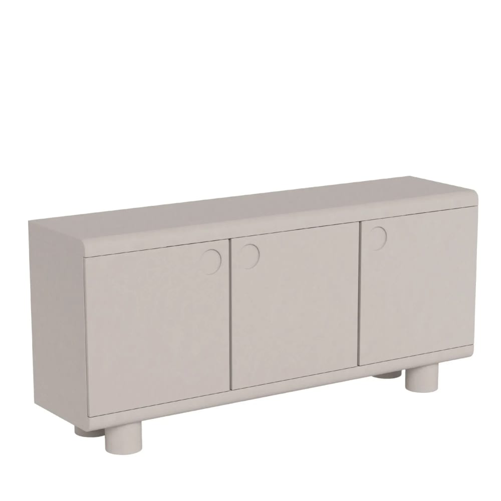 Buffet bas design 3 portes gris l160 Buffet bas design 3 portes gris l160