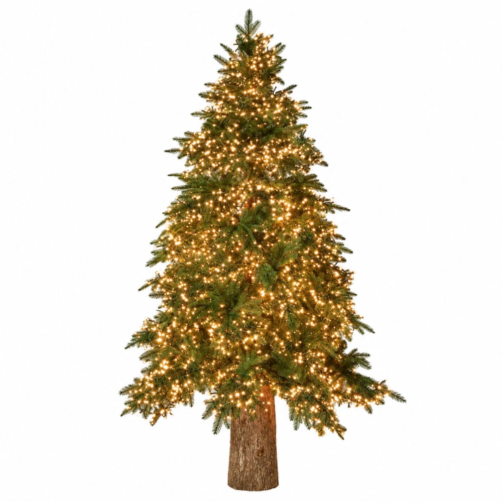 EDG Weihnachtsbaum 240 cm mit 7200 Mini-LEDs, Ø184 cm style modern Grün Pe - Polyethylen