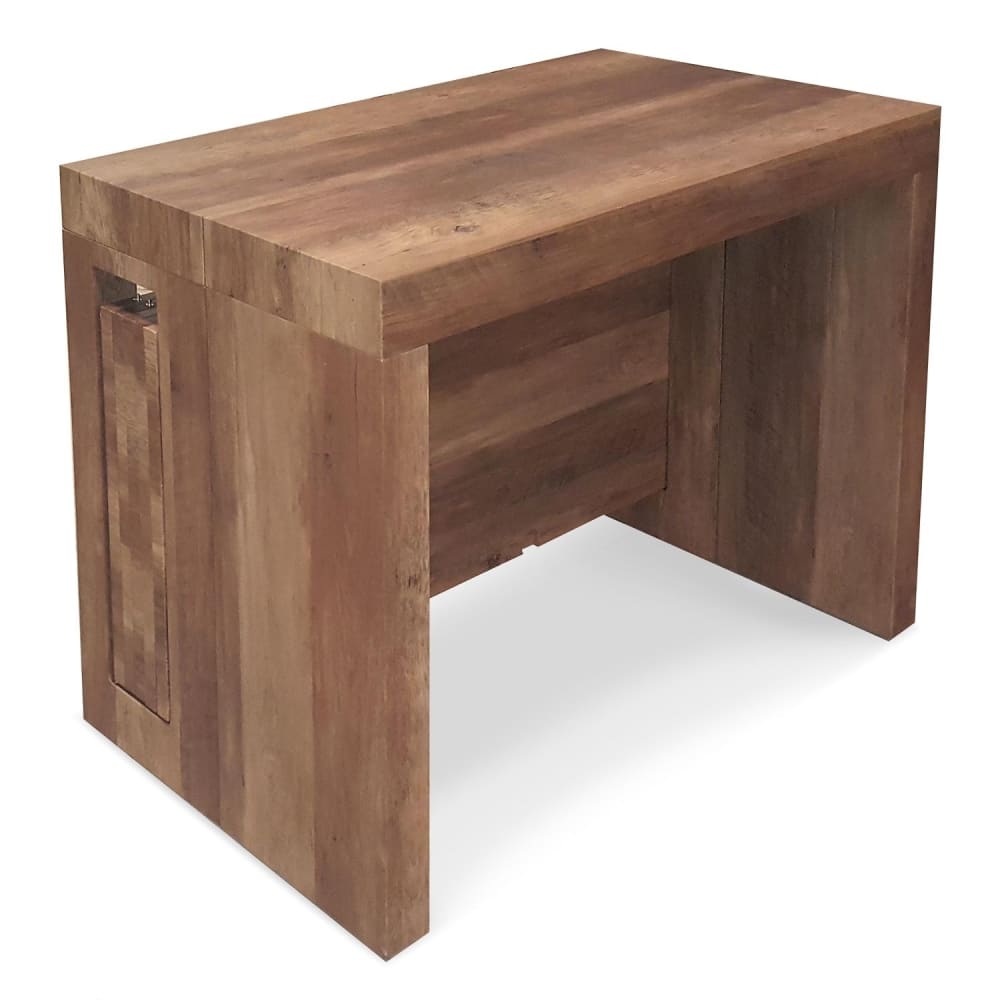 Table console extensible imitation chêne vintage 12 personnes Table console extensible imitation chêne vintage 12 personnes
