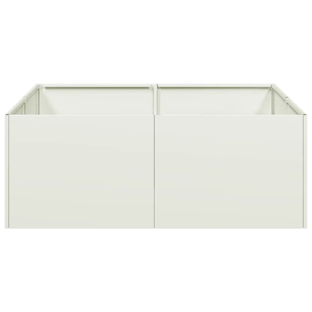 Jardinière carrée moderne pour blanche 80 x 80 x 30 cm — vue 3