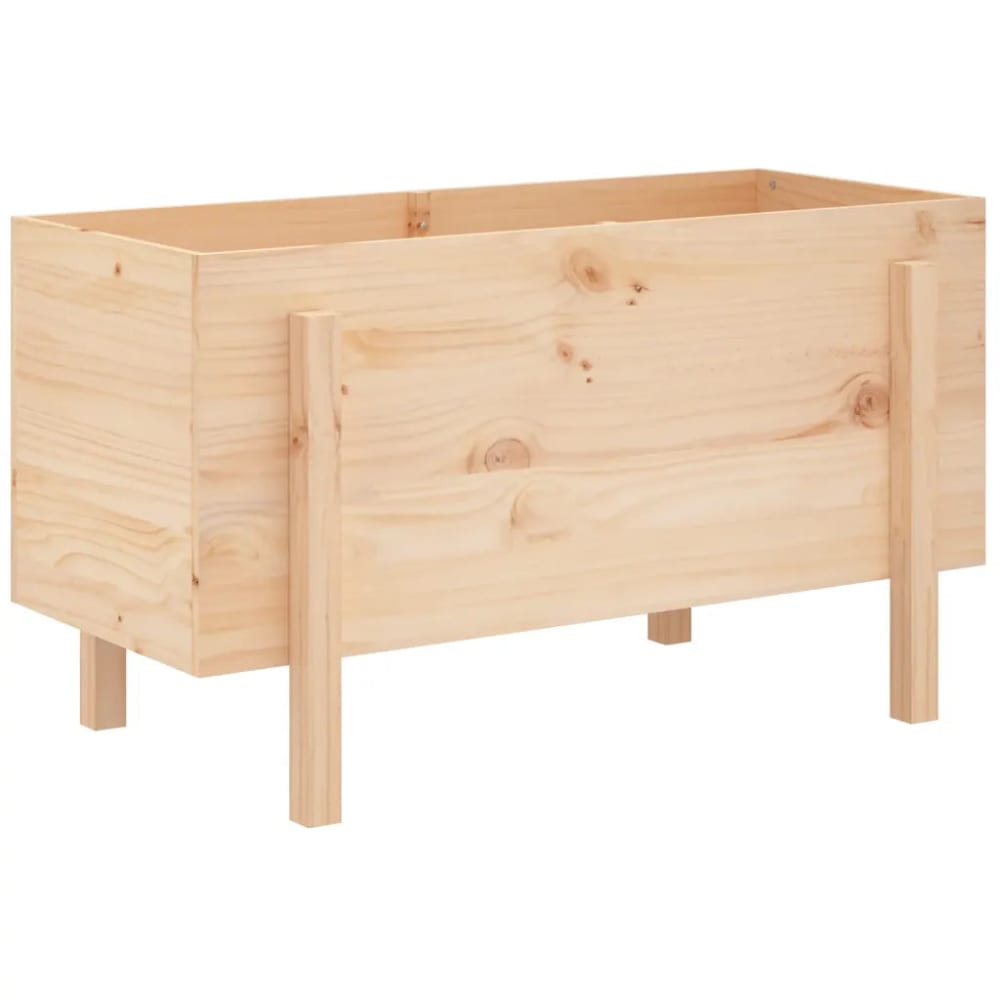 Lit surélevé de jardin bois marron 101 x 50 x 57 cm Lit surélevé de jardin bois marron 101 x 50 x 57 cm