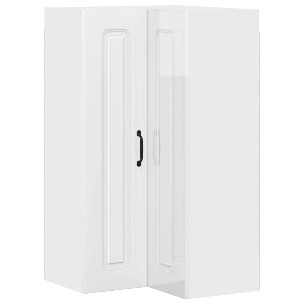 Armoire de cuisine rectangulaire bois blanche 57 x 57 x 100 cm Armoire de cuisine rectangulaire bois blanche 57 x 57 x 100 cm
