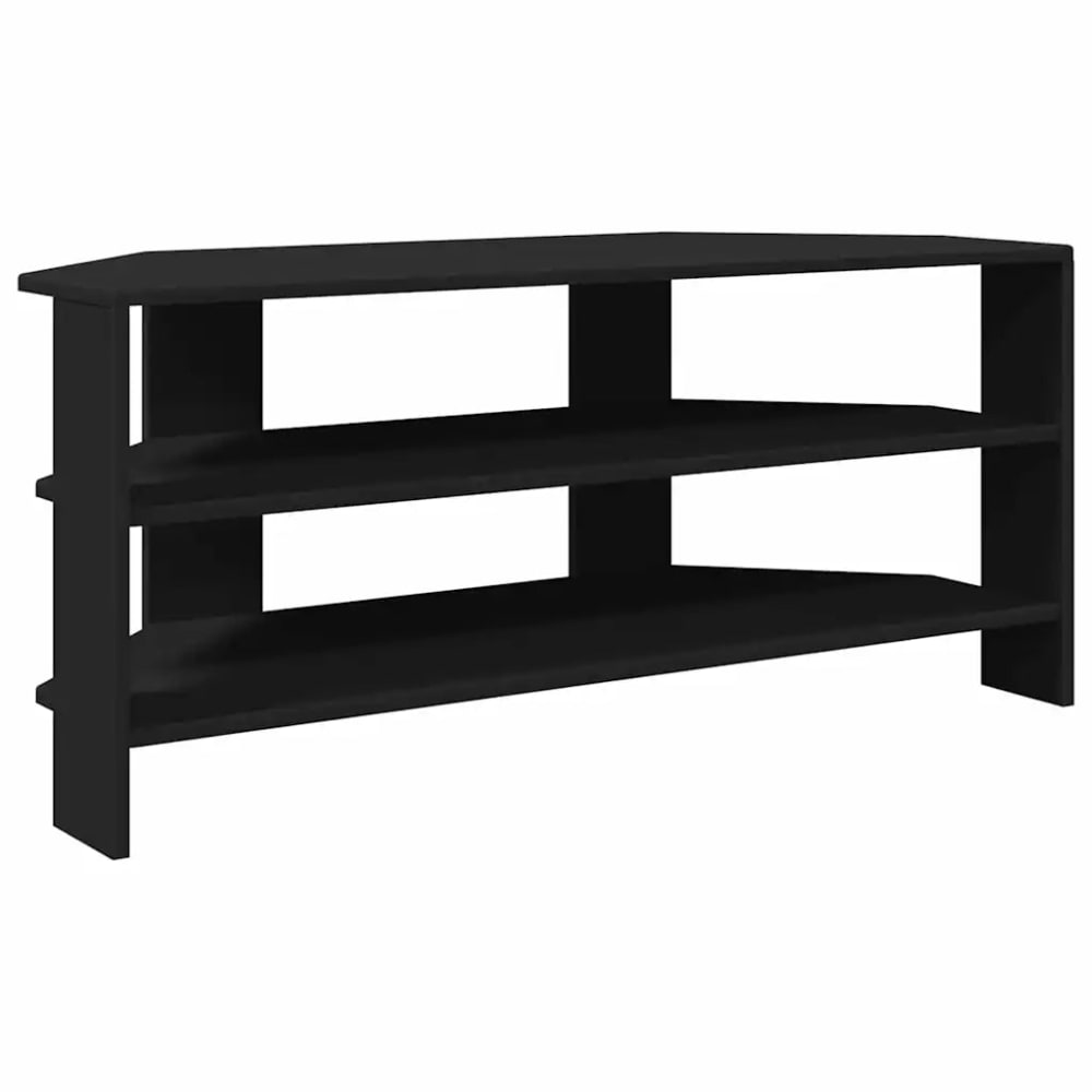 Meuble tv d'angle moderne bois marron 102 x 40.5 x 45 cm Meuble tv d'angle moderne bois marron 102 x 40.5 x 45 cm