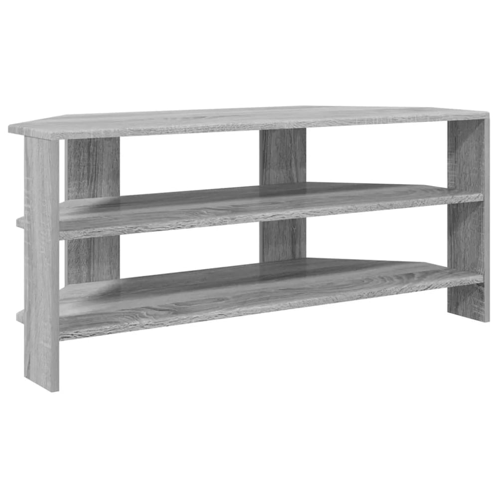 Meuble tv d'angle moderne bois marron 102 x 40.5 x 45 cm Meuble tv d'angle moderne bois marron 102 x 40.5 x 45 cm