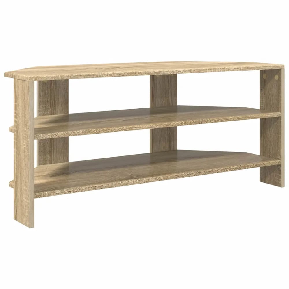 Meuble tv d'angle moderne bois beige 102 x 40.5 x 45 cm Meuble tv d'angle moderne bois beige 102 x 40.5 x 45 cm