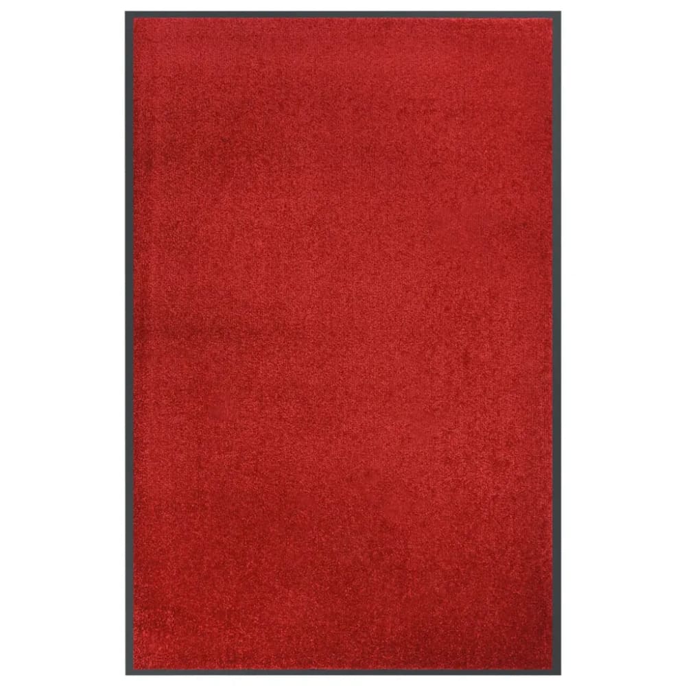 Paillasson de porte rouge 120 x 80 x 9 cm
