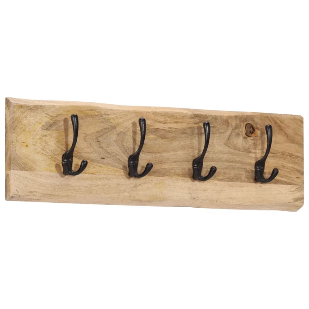 Porte-manteau mural avec 4 bois marron 82 x 22 x 7 cm Porte-manteau mural avec 4 bois marron 82 x 22 x 7 cm