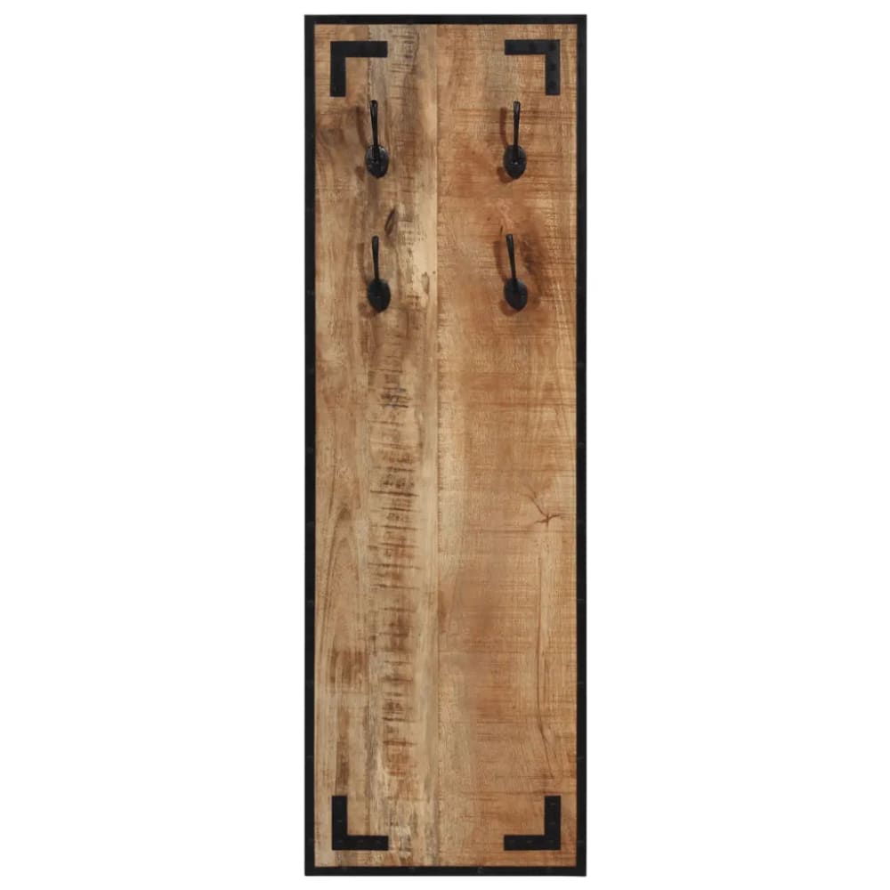Porte-manteau mural décoratif design bois marron 35 x 8 x 110 cm