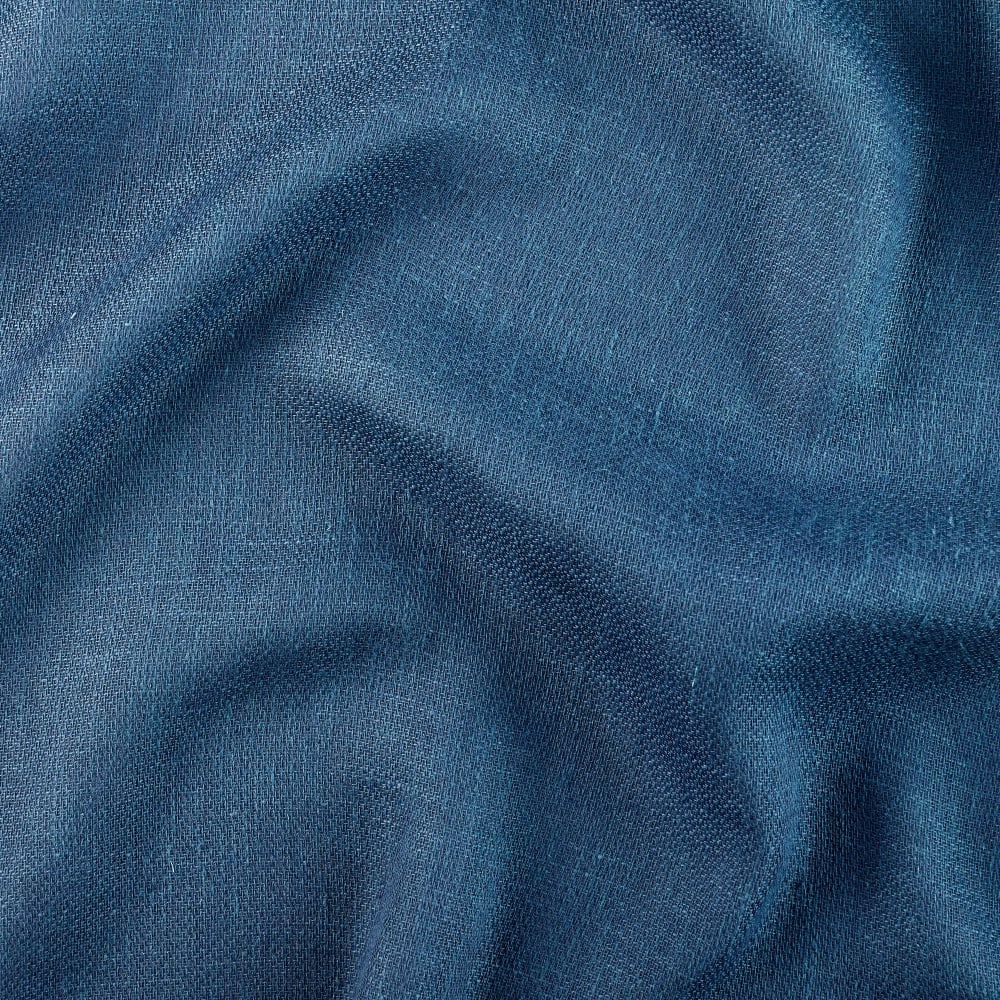 Rideau à anneaux - tissé en france - 145x260cm - bleu marine — vue 3