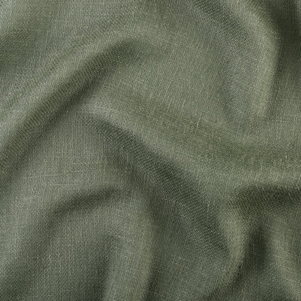 Rideau à anneaux - tissé en france - 145x260cm - vert kaki — vue 3